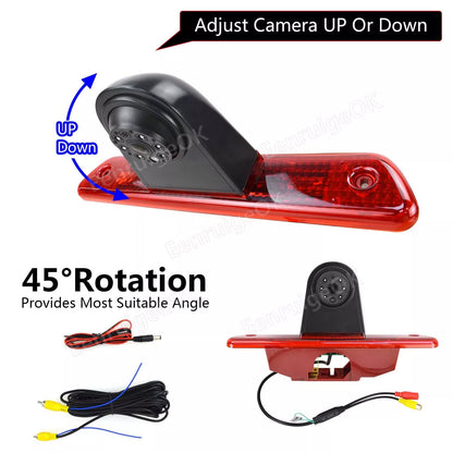 7" Monitor & Rear Brake Light Reversing Camera for Peugeot Expert Toyota Proace