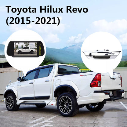 7'' Monitor Tailgate Handle with Backup Camera for Toyota Hilux Revo 2015-2021