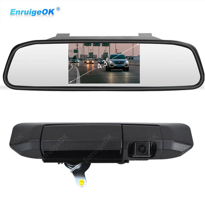 Rear View Reverse Backup Camera + Mirror Monitor Kit for Toyota Tacoma 2005-2015