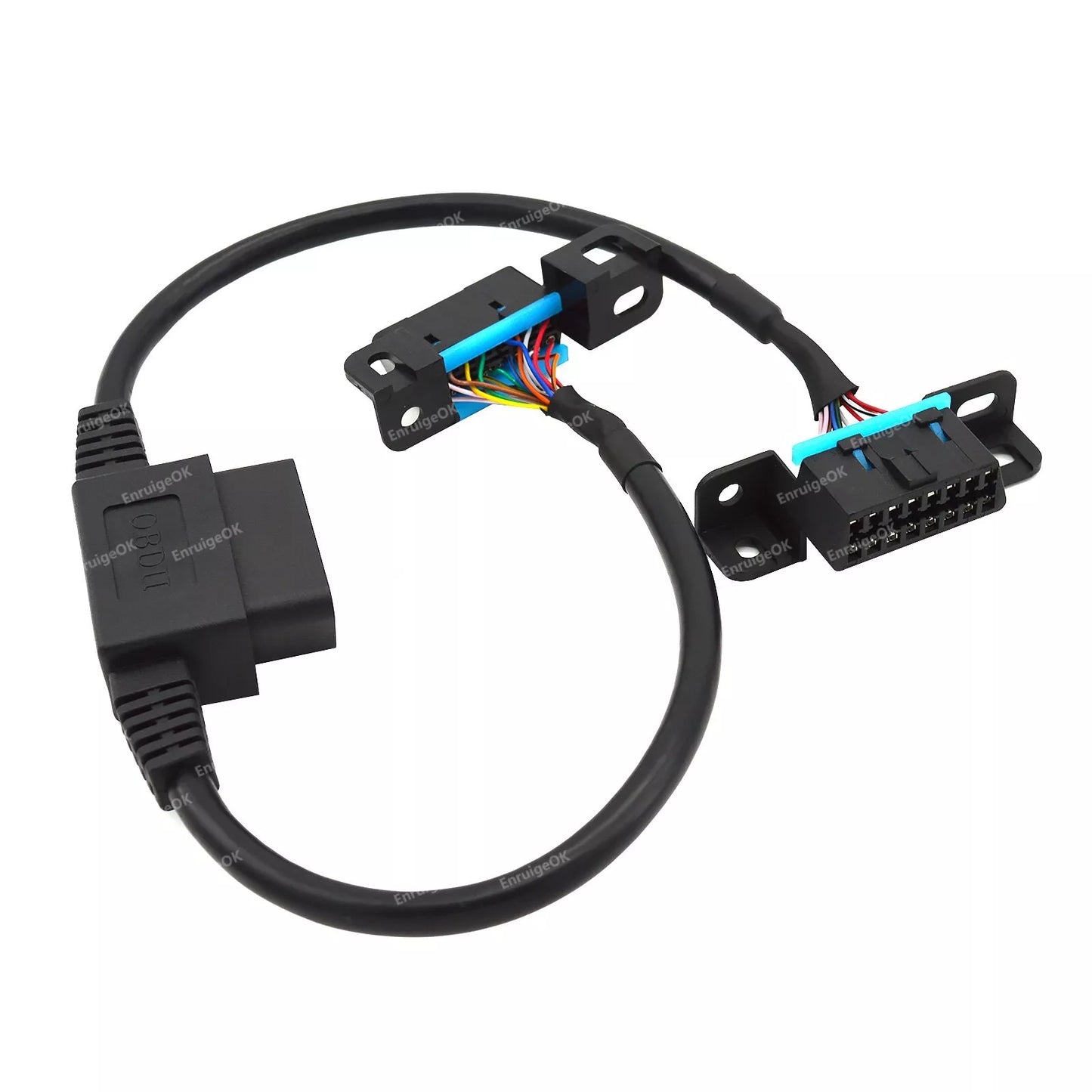 OBD2 Splitter Extension Cable 16 Pin Male to Dual Female Car Diagnostic Adapter