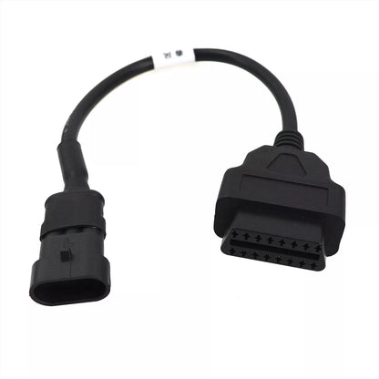 For KYMCO 3PIN To 16Pin OBD2 Motorcycle Cable Adapter Diagnostic Scan Connector