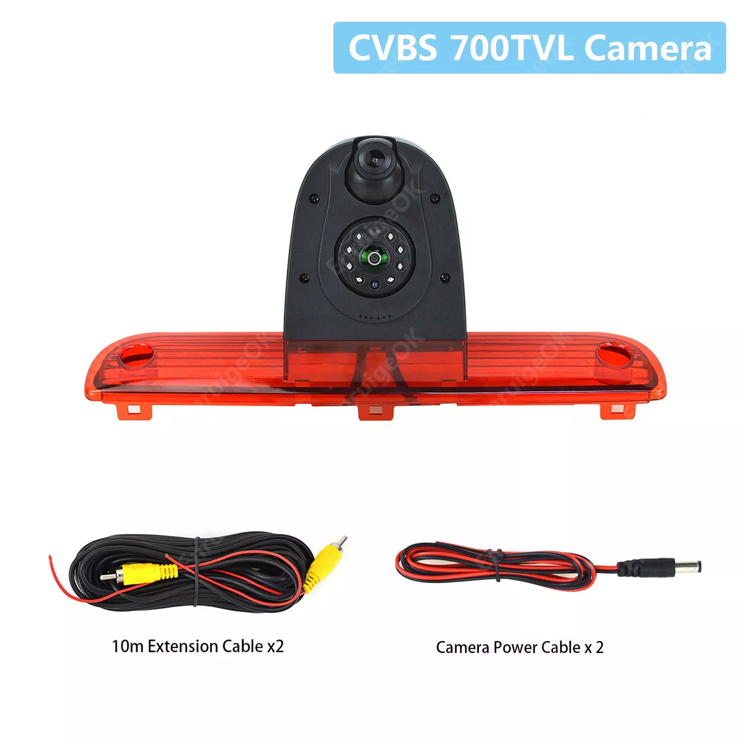 Dual Brake Light Reversing Camera for Fiat Ducato Peugeot Boxer Citroen Relay