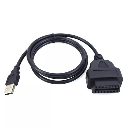 16Pin OBD2 To USB Port Charger Adapter Cable Connector Diagnostic Tool 3.3ft.