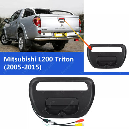 Tailgate Handle Backup Camera for Mitsubishi L200 Triton 2005-2015 +4.3" Monitor