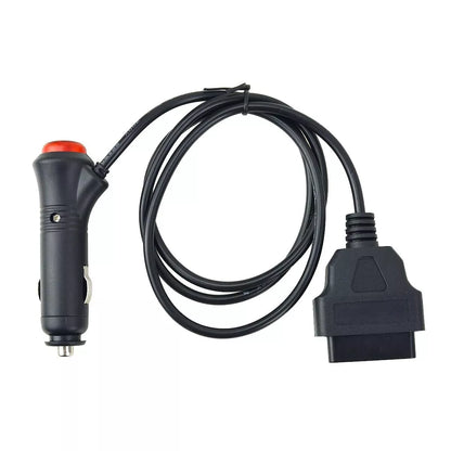 OBD2 16Pin Female to Cigarette Lighter with Switch Button Power Supply Connector