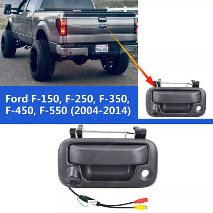 For 2005-2014 Ford F150 F250 F350 F450 F550 Tailgate Handle Backup Camera Kit