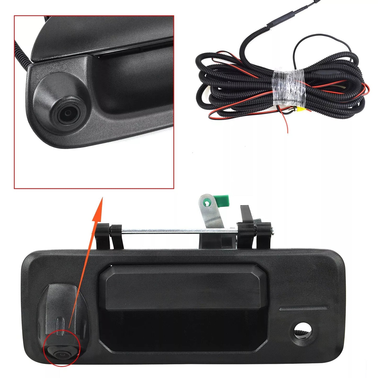 Black Tailgate Handle Backup Camera For Ford F150 1997-2004 +4.3" Monitor Kit