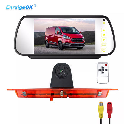 7'' Monitor Brake Light Backup Rear View Camera For Ford Transit Van AHD 1080P