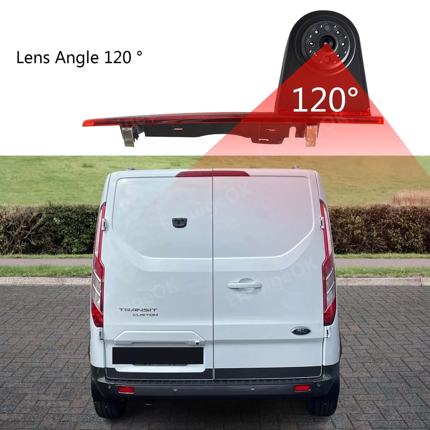 5" Monitor & Brake Light Backup Camera For Ford Transit Custom Van (2012-2015)