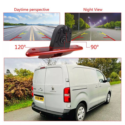 7" Monitor & Dual Brake Light Reversing Camera for Peugeot Expert Toyota Proace