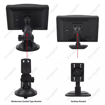 5" LCD Color Screen Backup Monitor Display RCA Video for Car Rear View Camera