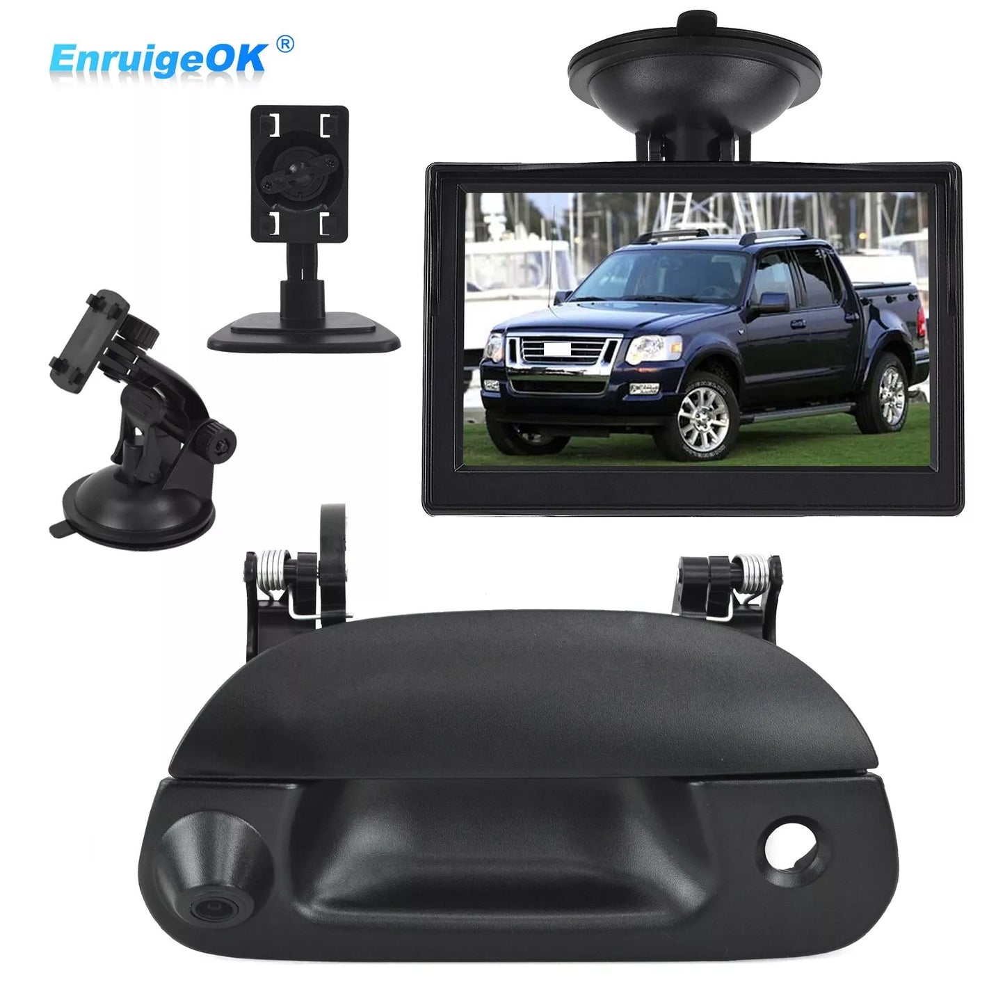 Tailgate Handle w/ Rear View Backup Camera Kit For Ford F150 F250 F350 1997-2004