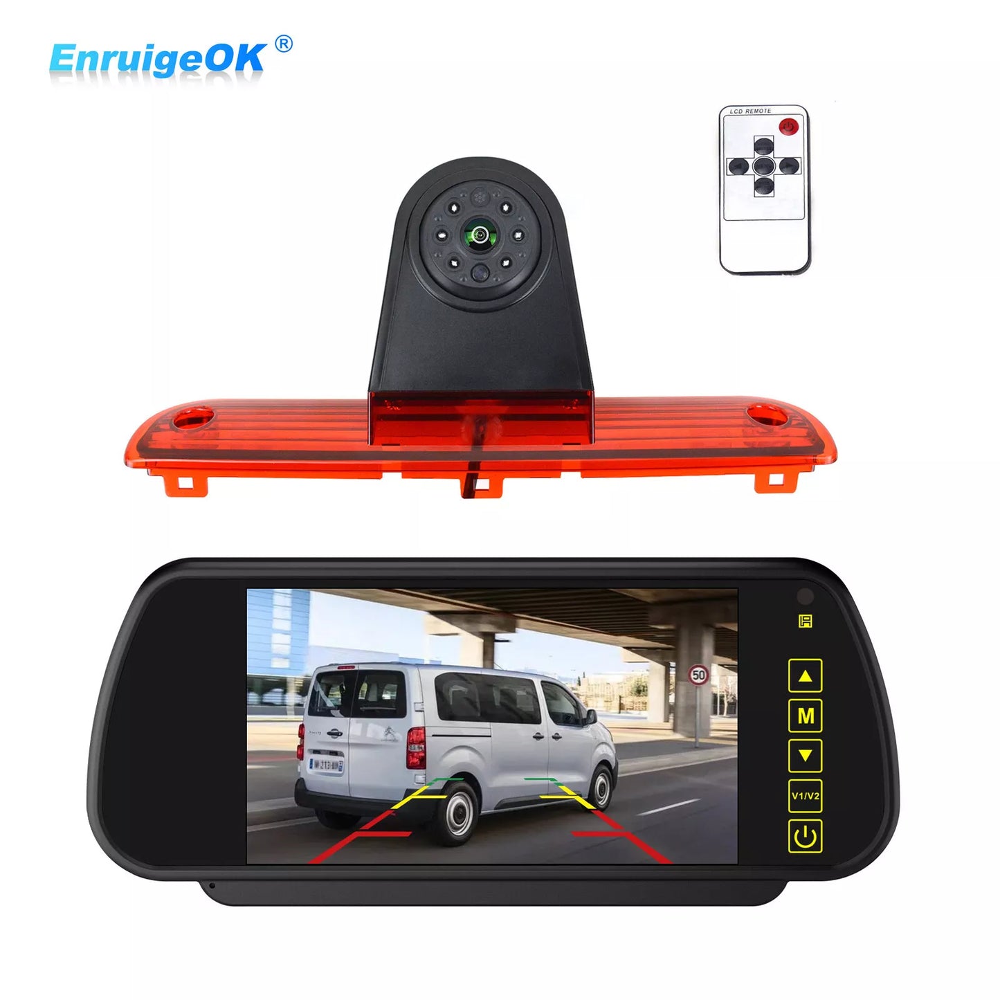 7" Monitor&Brake Light Backup Camera for Citroen Relay Fiat Ducato Peugeot Boxer