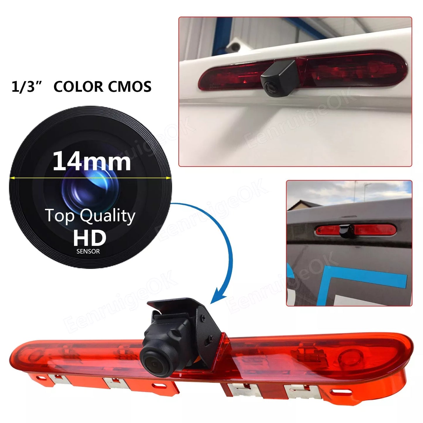 Car Brake Light Reversing Camera for Peugeot Expert Citroen Jumpy Toyota ProAce