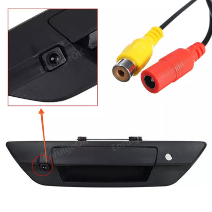 Black Tailgate Handle Backup Camera For Toyota Hilux Revo 2015-2021 + 5" Monitor