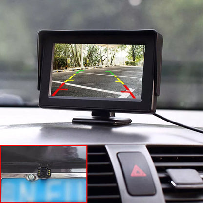 Car Rear View Backup Camera Reverse HD Parking Night Vision and 4.3" Monitor