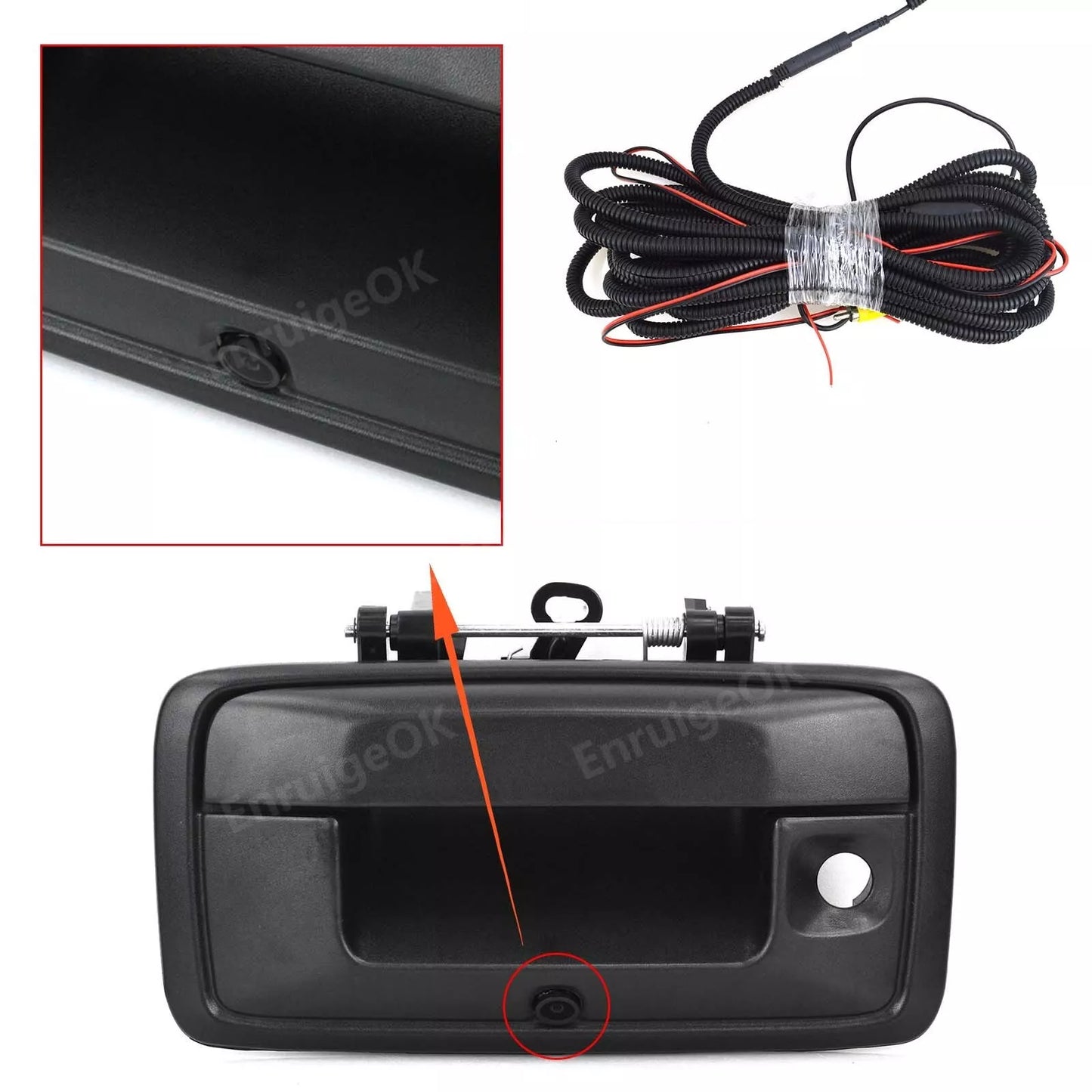 Rear View Backup Tailgate Handle Camera for 2015-2020 Chevy Silverado GMC Canyon