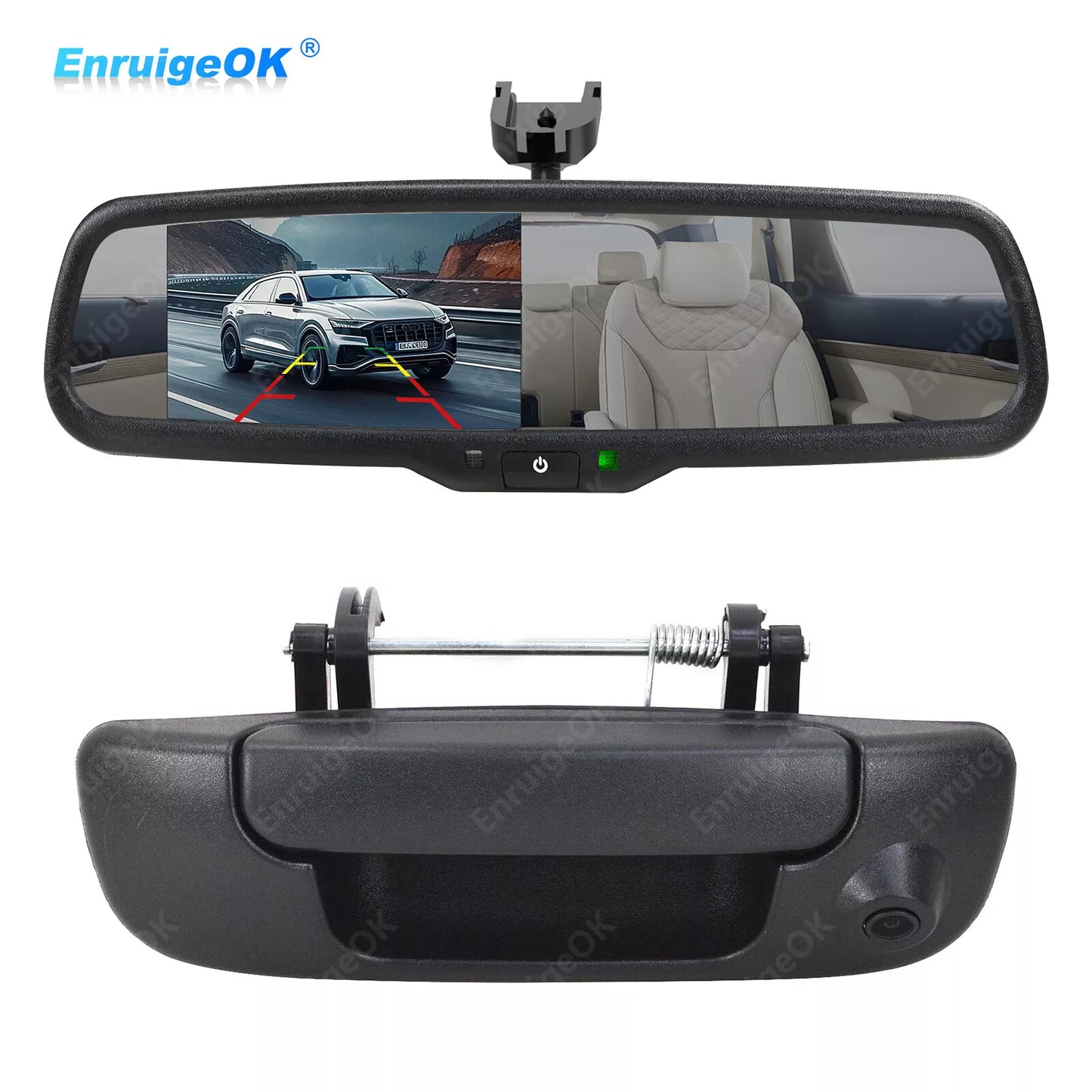 For Dodge Ram 1500 2500 3500 Tailgate Rear View Backup Camera & Mirror Monitor