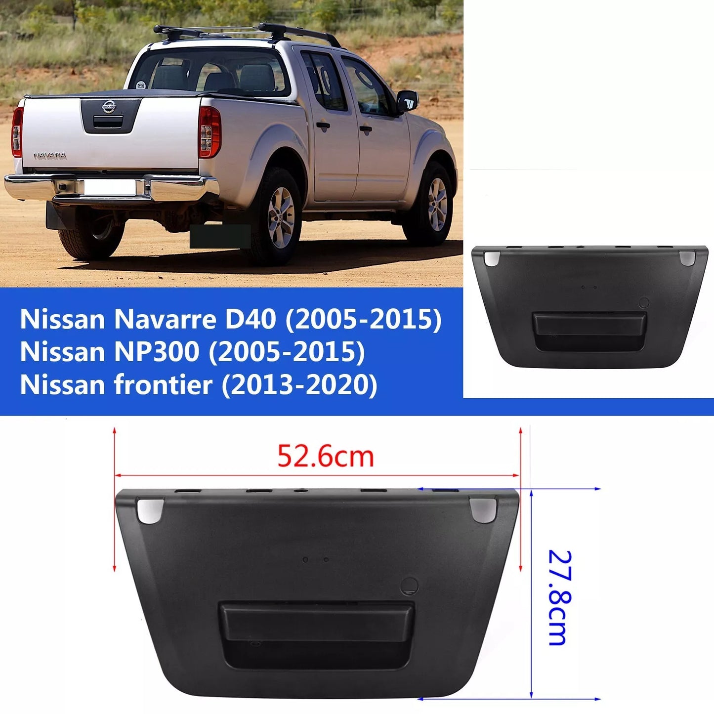 For Nissan Frontier (2013-2020) Tailgate Handle with Backup Camera + 5" Monitor