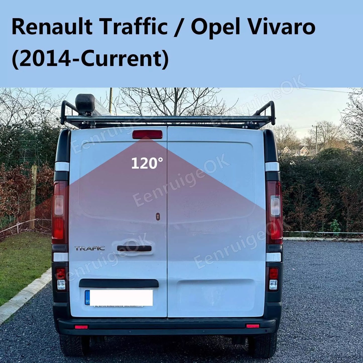 7'' Monitor Rear Brake Light Reversing Camera For Vauxhall Vivaro Renault Trafic