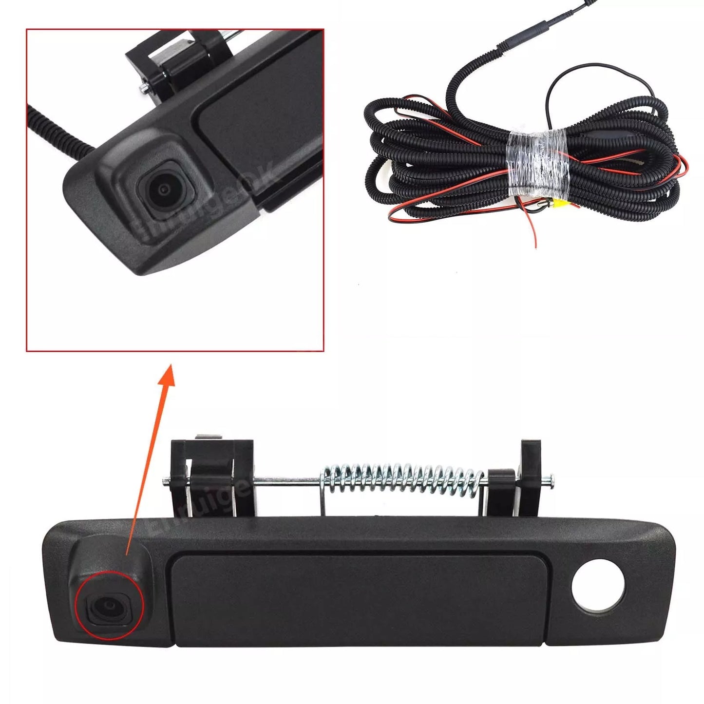 Tailgate Handle Backup Rear View Camera for Ford Ranger Mazda BT50 + 7'' Monitor