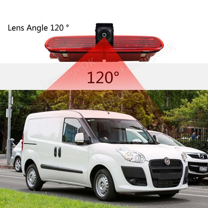 7" Monitor 3rd Brake Light Reverse Camera Kit for Fiat Doblo Opel/Vauxhall Combo