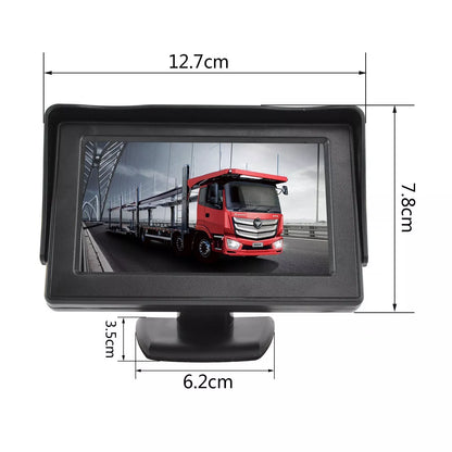 4.3" LCD Color Screen Backup Monitor Display RCA Video for Car Rear View Camera