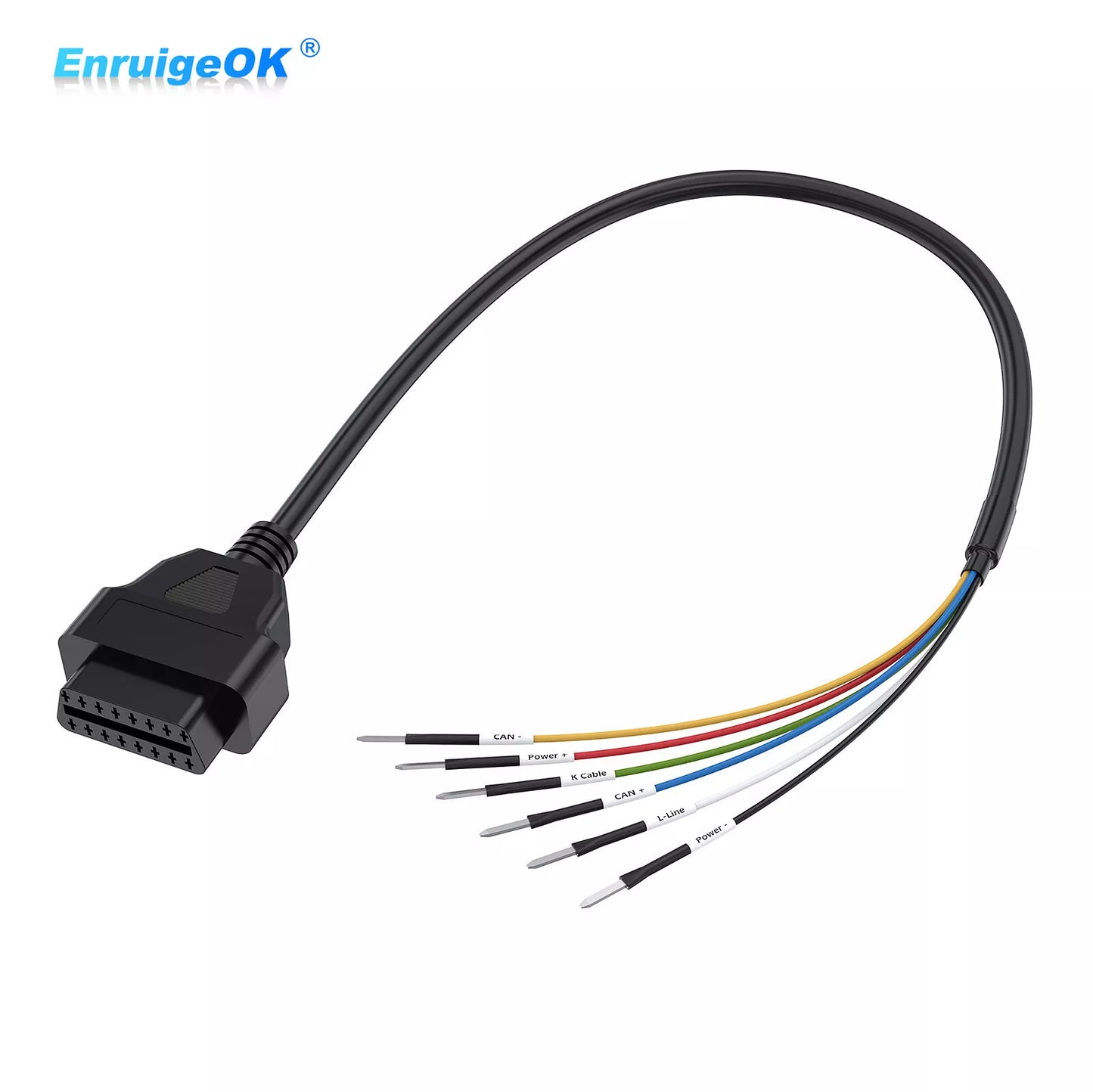 K+CAN Universal OBDII OBD2 16PIN Cable Diagnostic Scanner Adapter For Motorcycle