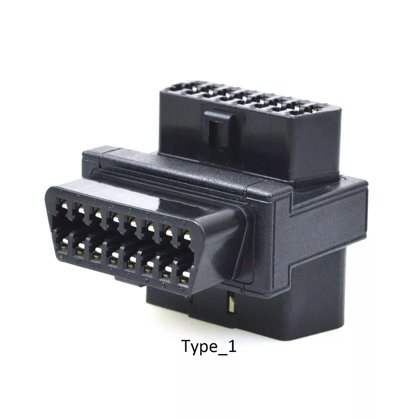 OBD2 16 Pin Male to Dual Female Adapter 1 to 2 OBD Port Extension Connector