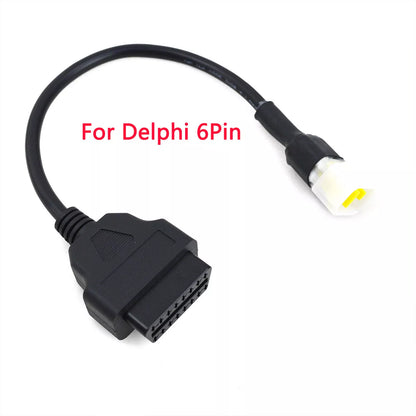 16PIN OBD2 Connector Diagnostic Scanner Cable Fit for SUZUKI Honda Motorcycle