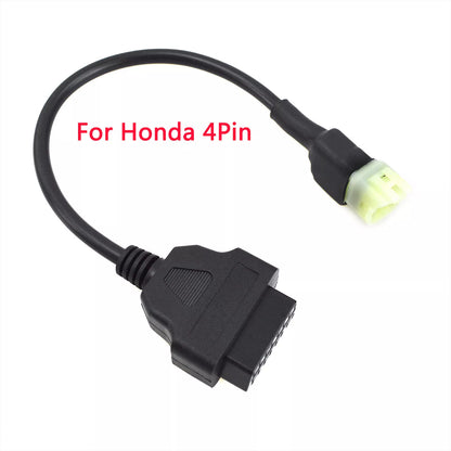 16PIN OBD2 Connector Diagnostic Scanner Cable Fit for SUZUKI Honda Motorcycle