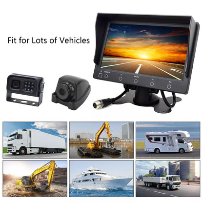 7'' Backup Camera and Monitor Kit System Back Parking Night Vision For Truck RV