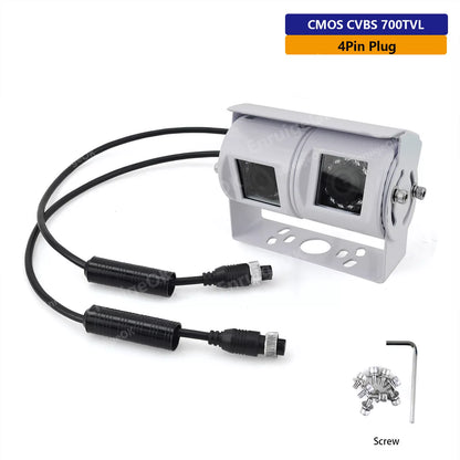 Dual Lens Rear View Reversing Backup Camera for Motorhomes Bus IR Night Vision