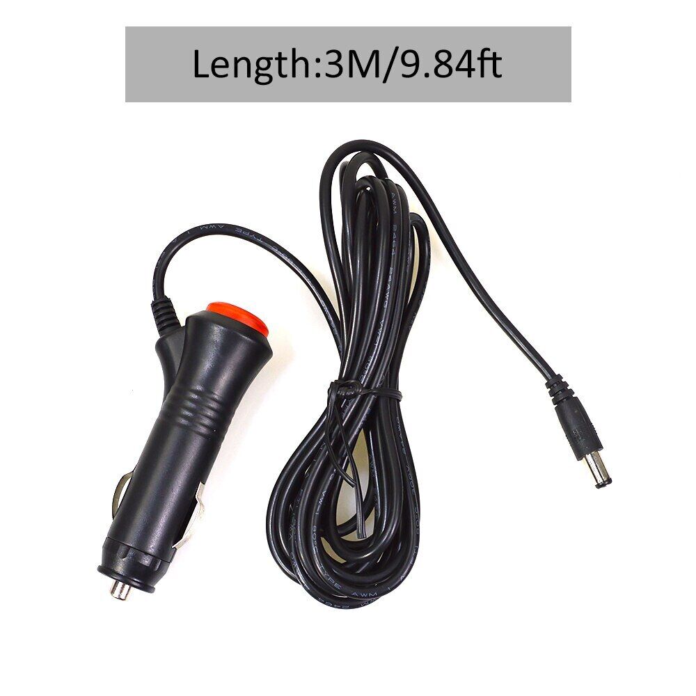 12V DC Car Charger Power Suppy Cable Cord Cigarette Lighter Plug 5.5mm x 2.1mm