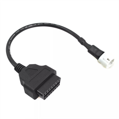 3 Pin to OBD2 Diagnostic Tool Code Reader Adapter Cable for Yamaha Motorcycle