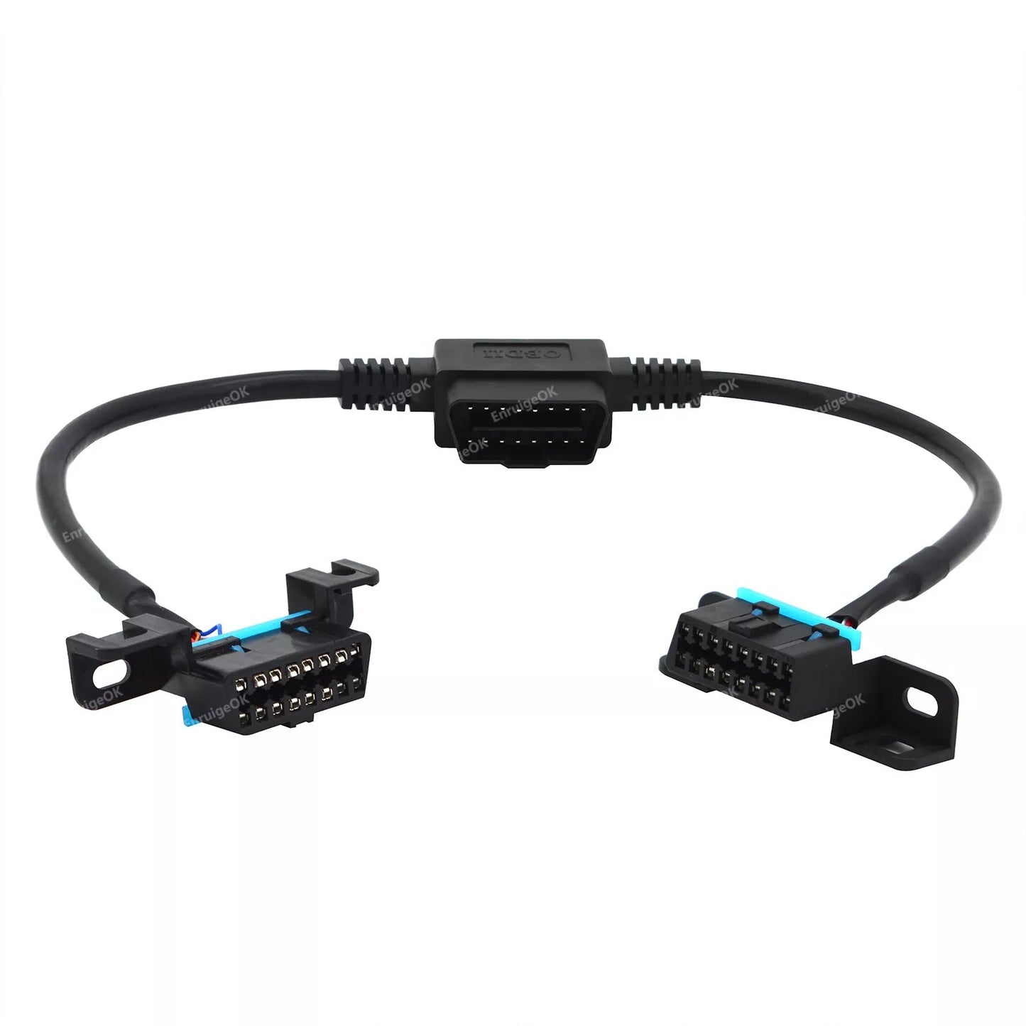 OBD2 Splitter Extension Cable 16 Pin Male to Dual Female Car Diagnostic Adapter