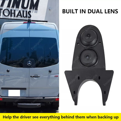 Roof Mount Dual Lens Rear View Reverse Parking Camera For Mercedes-Benz Sprinter