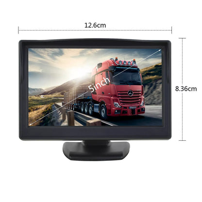 5" LCD Color Screen Backup Monitor Display RCA Video for Car Rear View Camera