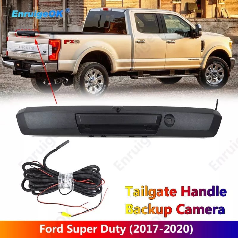 Rear View Backup Camera Tailgate Handle for 2017-2020 Ford Super Duty