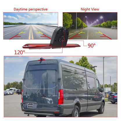 Dual Lens 3rd Brake Light Backup Rear View Camera for Mercedes-Benz Sprinter Van