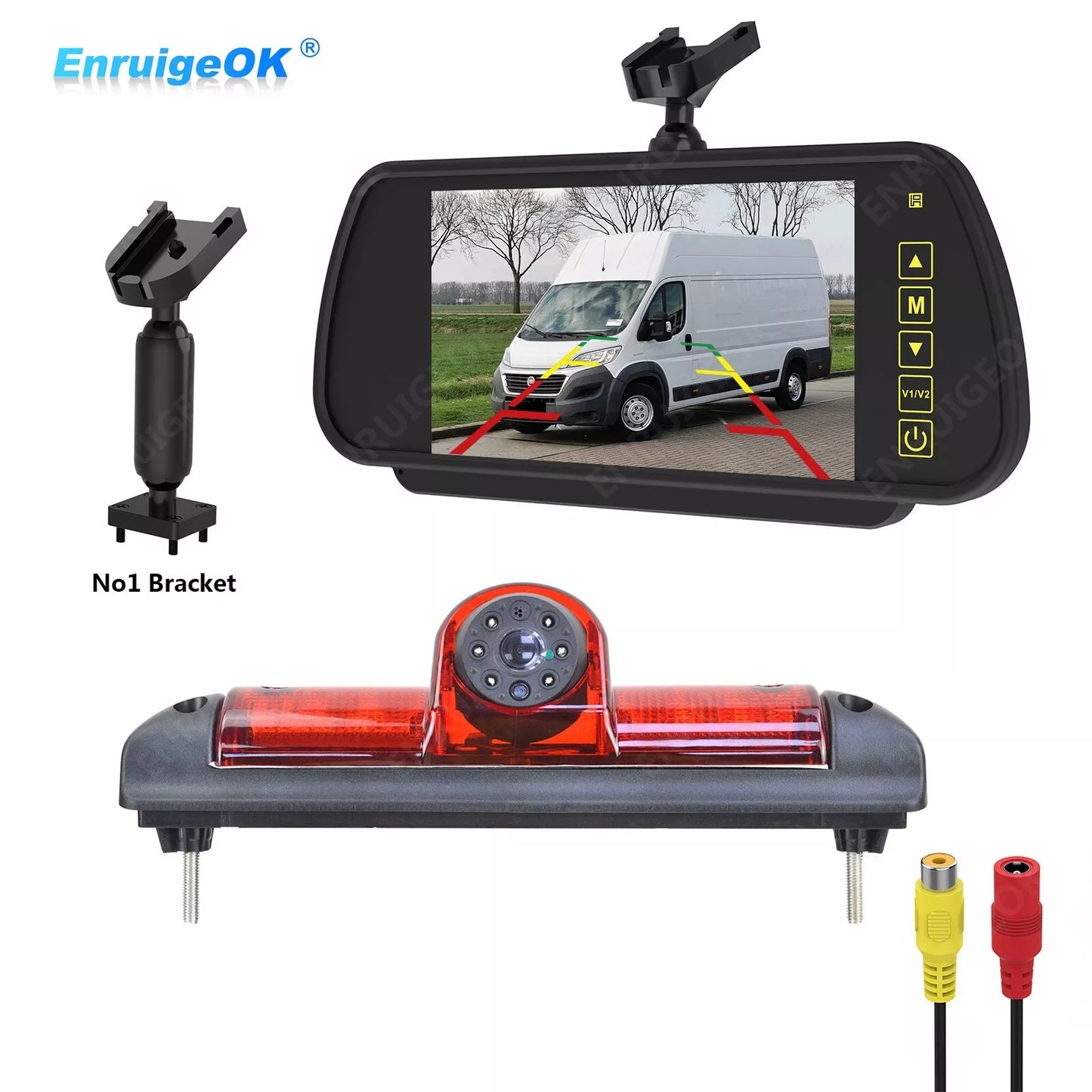 Brake Light Rear View Camera Kit for Fiat Ducato Peugeot Boxer Citroen Relay