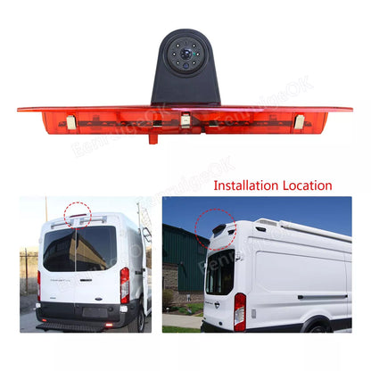 Third Brake Light Backup Camera for Ford Transit Van + 7" Rear View Monitor