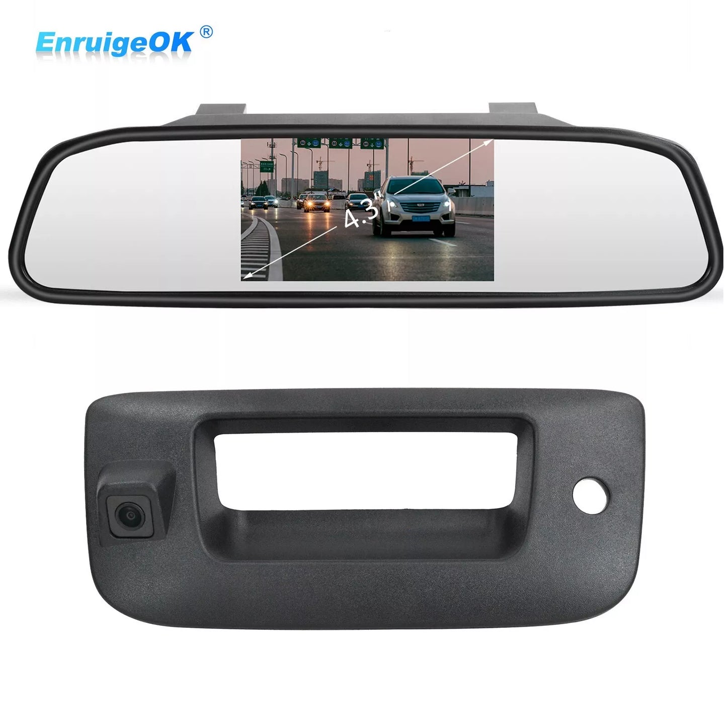 For Chevrolet Silverado/GMC Sierra 2007-2013 Tailgate Handle Backup Camera Kit