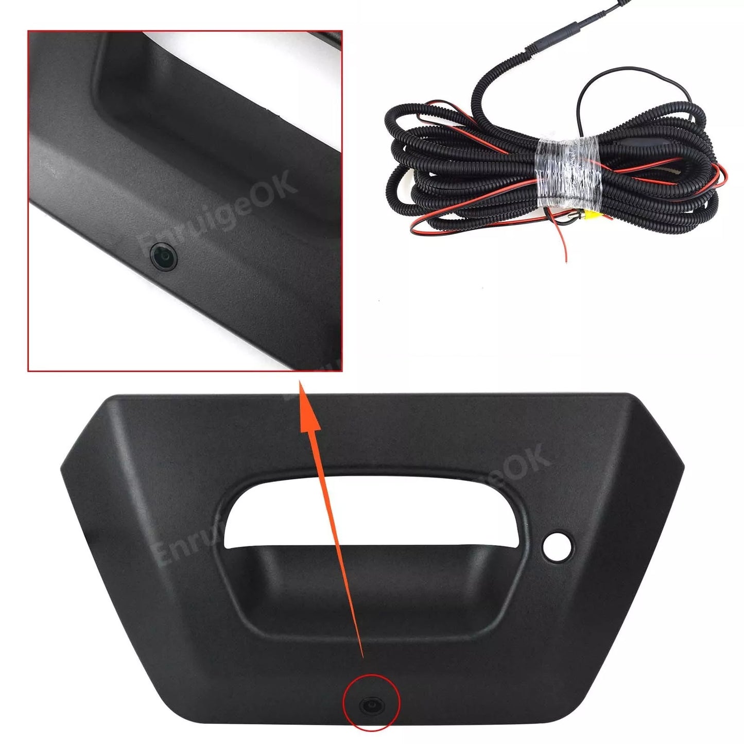 For 2002-2006 Chevy Avalanche Tailgate Handle with Backup Camera +4.3'' Monitor