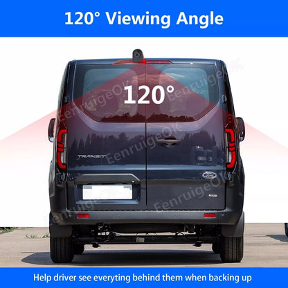 7'' Monitor 3rd Brake Light Rear View Backup Camera for Ford Transit Custom Van