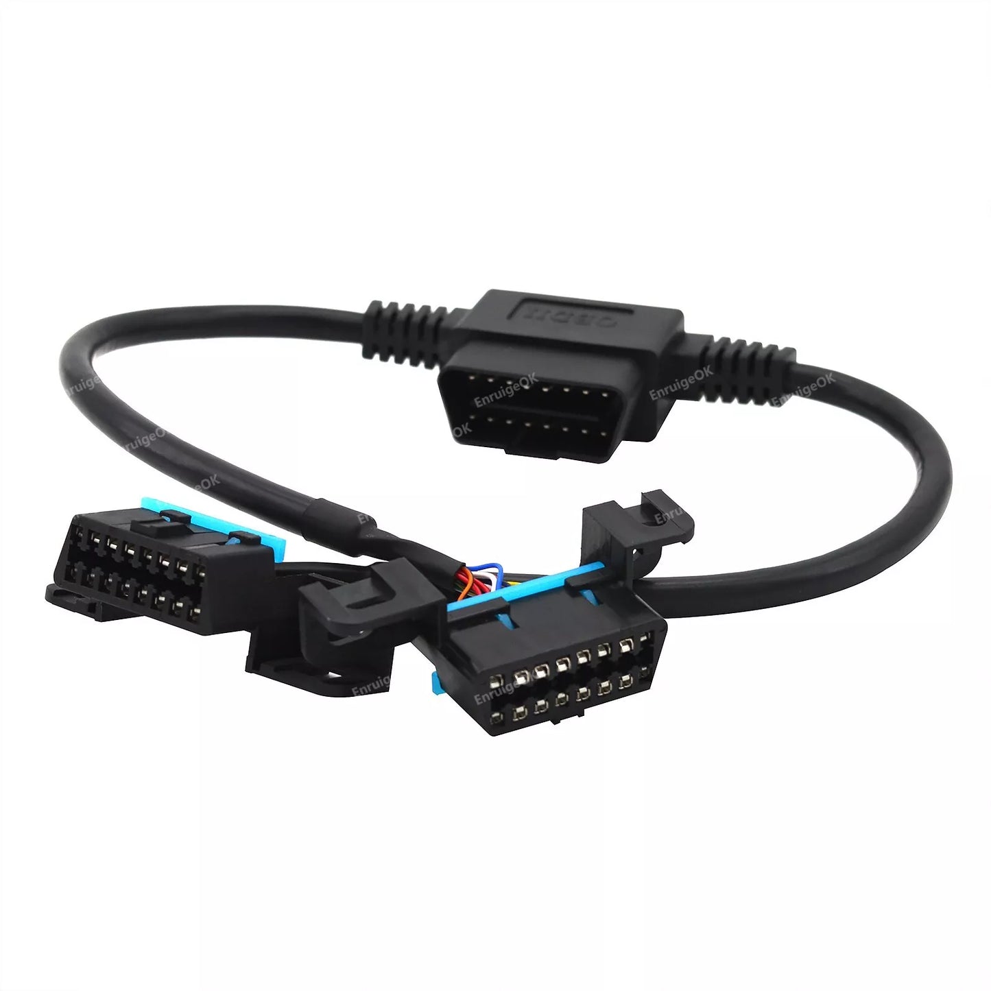 OBD2 Splitter Extension Cable 16 Pin Male to Dual Female Car Diagnostic Adapter