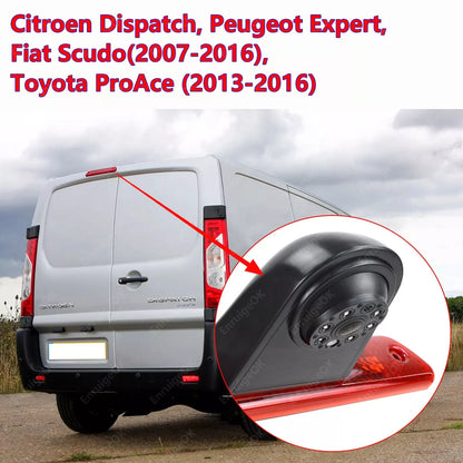 7" Monitor & Rear Brake Light Reversing Camera for Peugeot Expert Toyota Proace