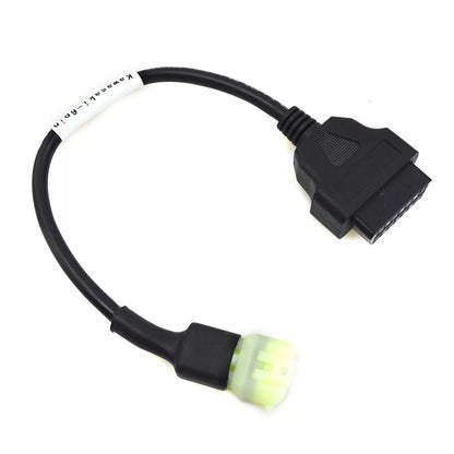 For Kawasaki Motorcycle 6Pin OBD2 OBD Diagnostic Scanner Adepter Cable Connector