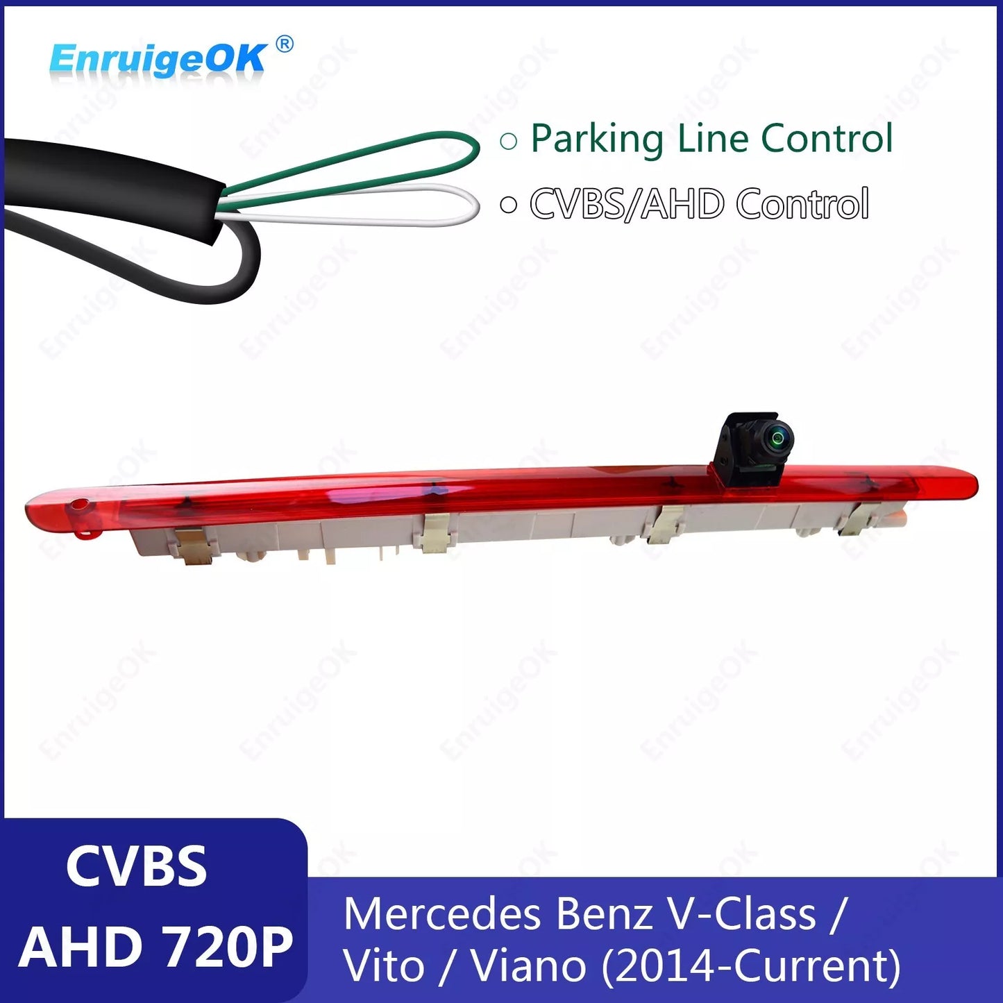 Rear Brake Light Reverse Camera for Mercedes-Benz Vito Viano (2014-Onwards)