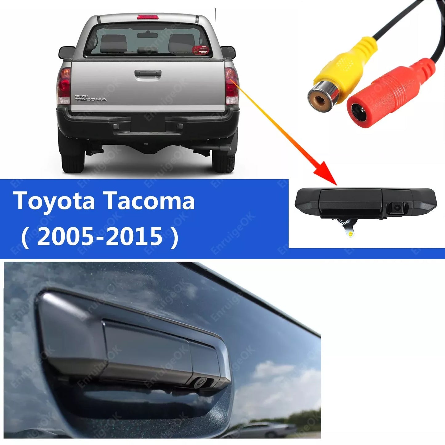 Tailgate Handle with Backup Camera For Toyota Tacoma 2005-2015 + 5" Monitor Kit